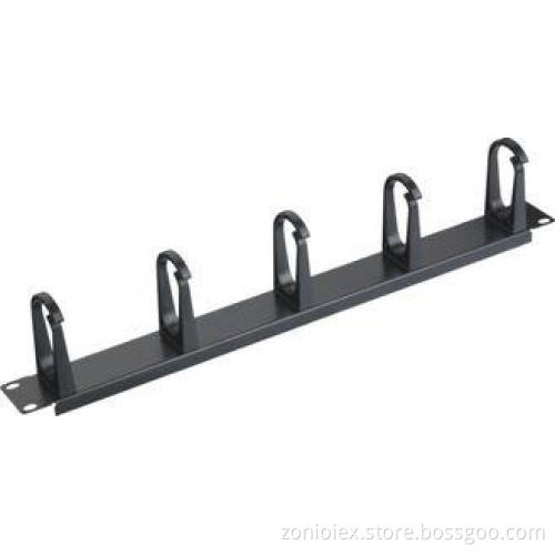 19" Rack Server Horizontal 5 Rings Network Cable Management